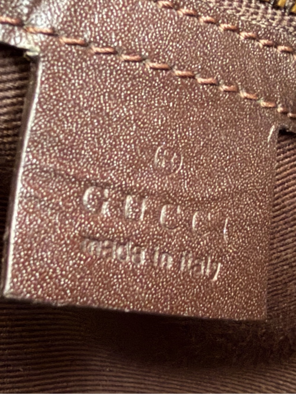 Gucci GG Canvas Leather Buckle Tote Bag Brown Monogram Large Shoulder Purse IT - Picture 9 of 16